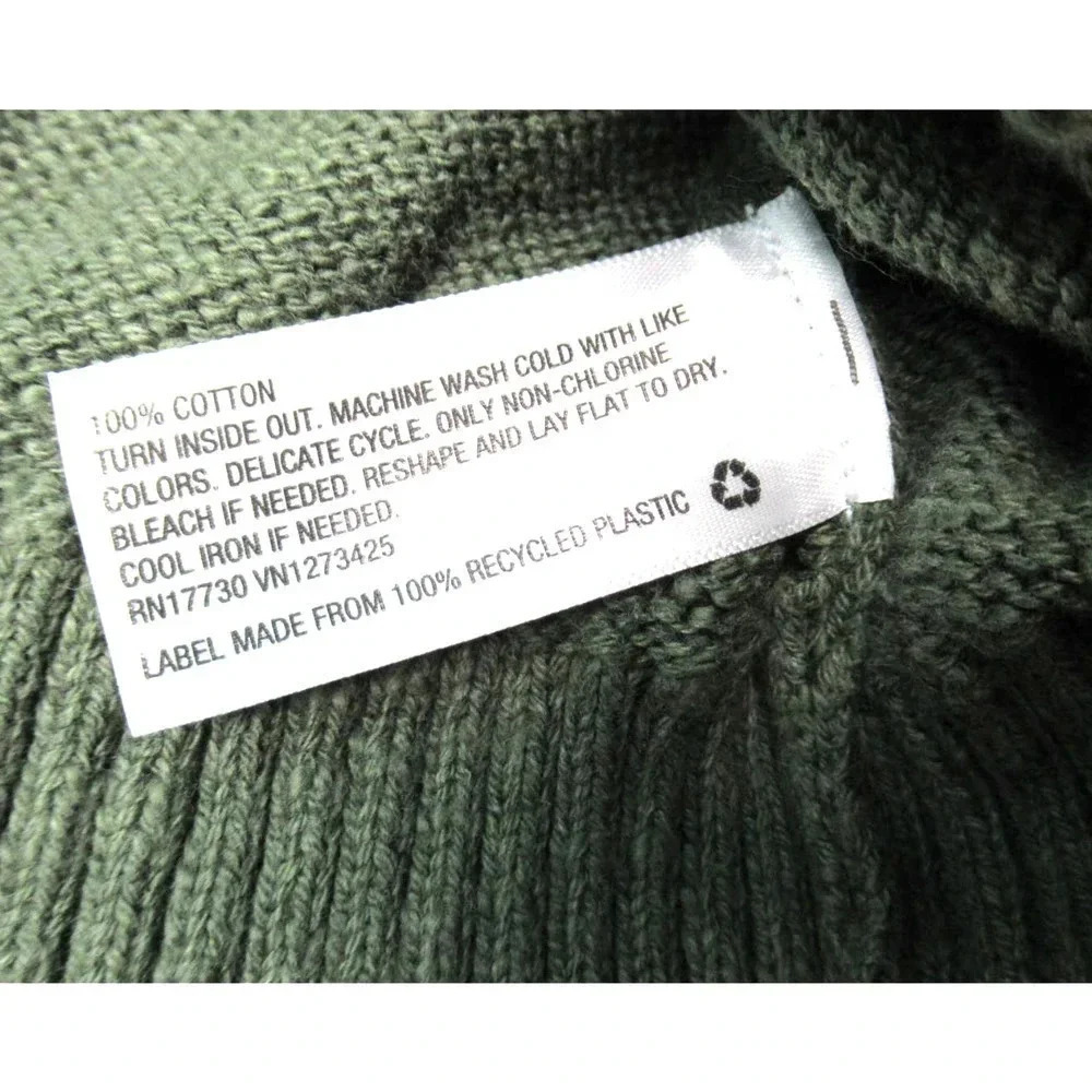 Goodfellow & Co Cowl Neck Ribbed Knit Pullover Sweater Men’s Size Large Green - Picture 4 of 5